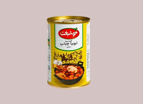 قیمت کنسرو لوبیا خوشبخت + خرید باور نکردنی