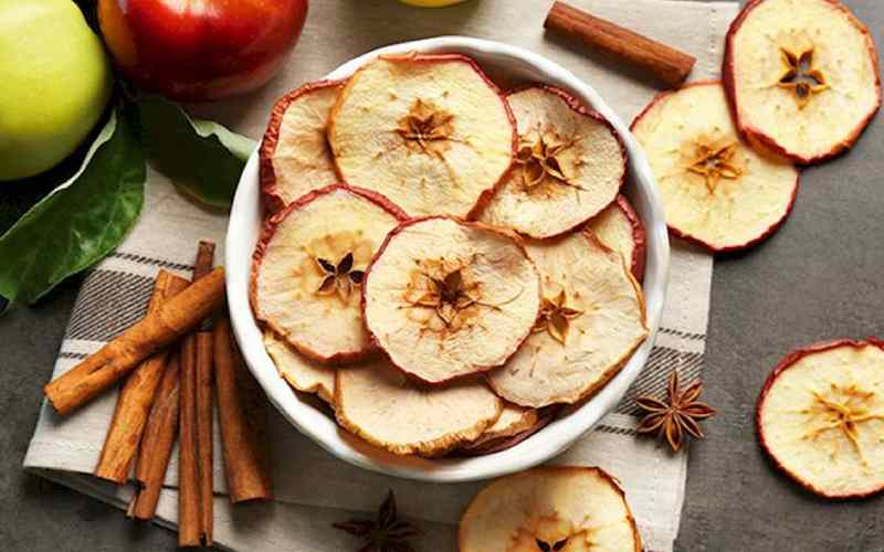 قیمت خرید سیب خشک دارچینی حلقه ای با فروش عمده