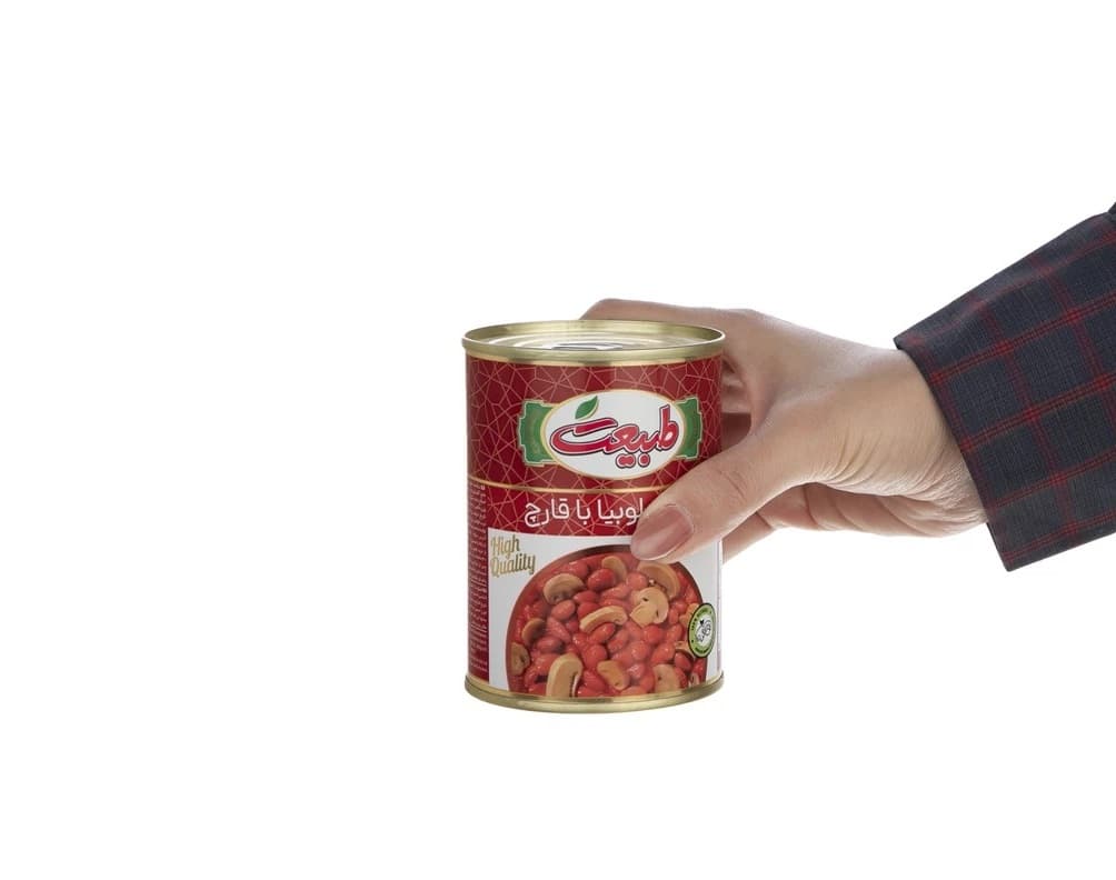 خرید کنسرو لوبیا و قارچ طبیعت + قیمت فروش استثنایی