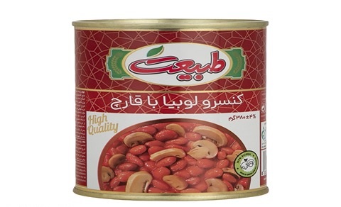 قیمت خرید کنسرو لوبیا و قارچ طبیعت با فروش عمده